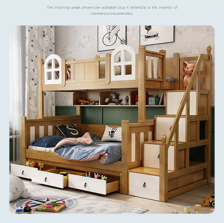 Factory Direct Customized Kids Bedroom furniture children loft bunk bed Decker Bed