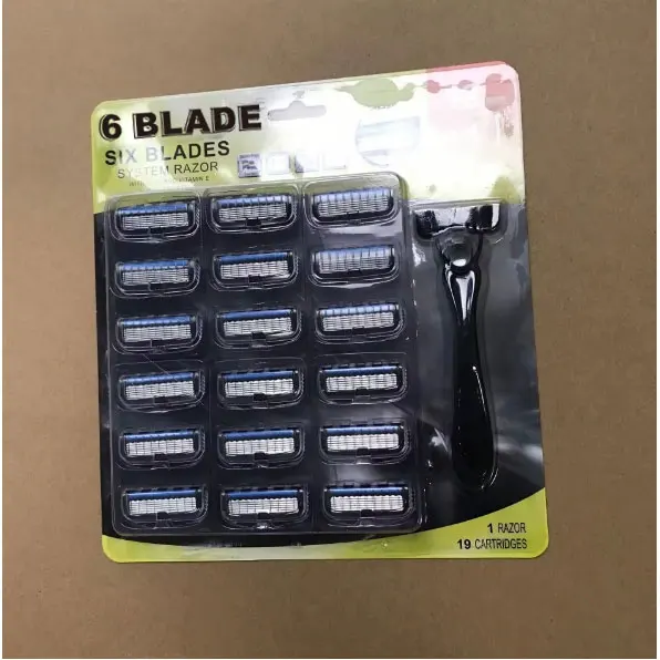 Face razor new arrival six blades sharp smooth shave longtime usage hotel medical jell prison family home shaving razors