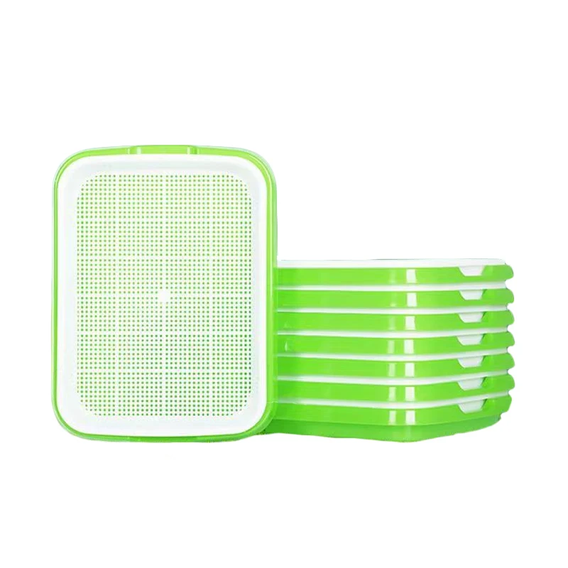 
plastic hydroponic seedling tray flat bean sprouts seedling tray 