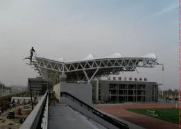 Prefabricated Steel Structure  Sports Stadium Prefab Gymnasium Construction Pvdf Architecture Membrane Structure