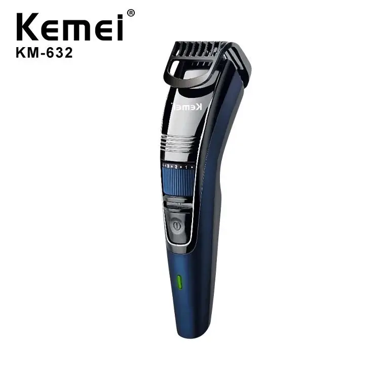 kemei hair clipper KM-632 hair trimmer rechargeable electric hair clipper blade adjustable