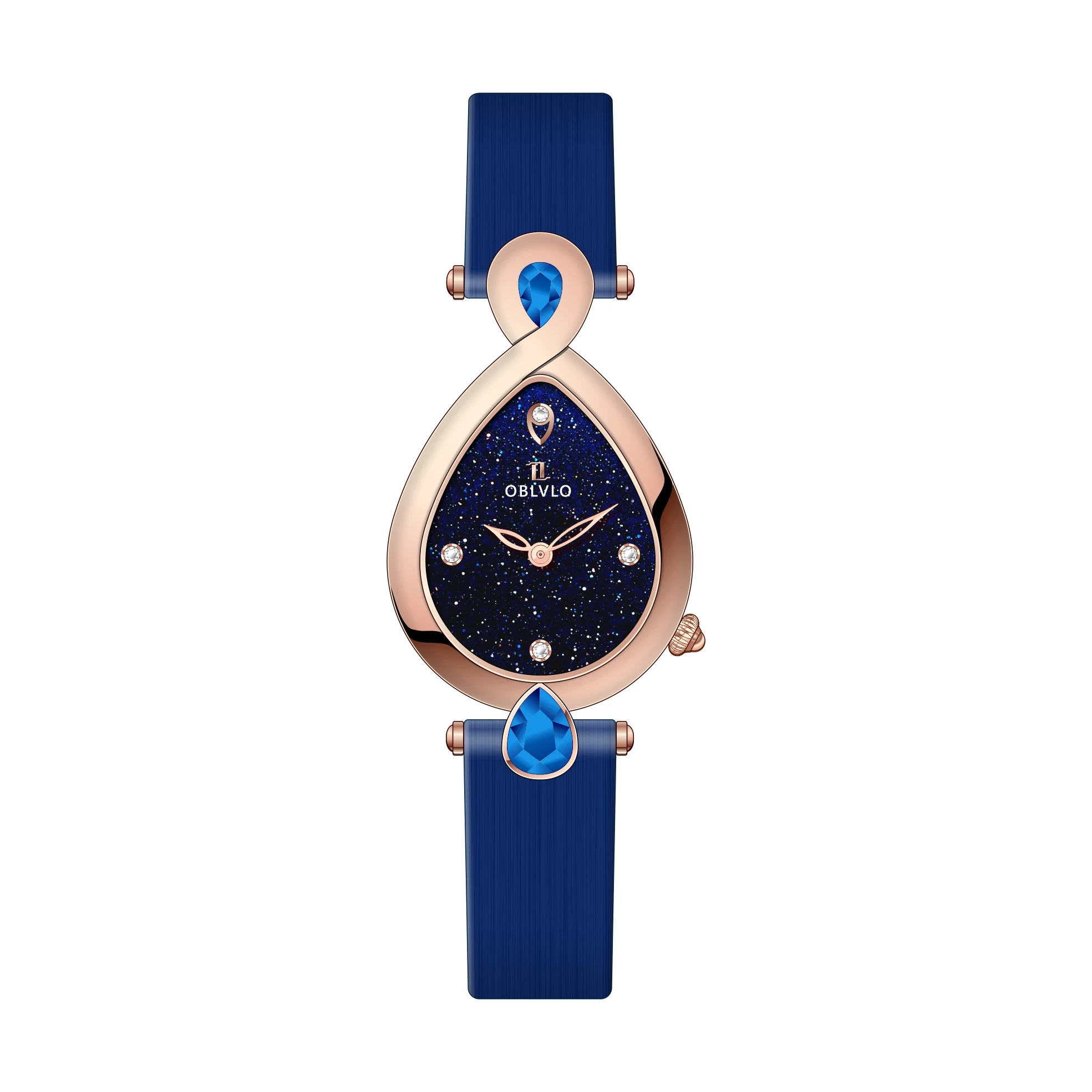 Custom Logo Oem Stainless Steel Oval Luxury Wristwatch Casual Luxury Leather Female Women Ladies Automatic Quartz Watches