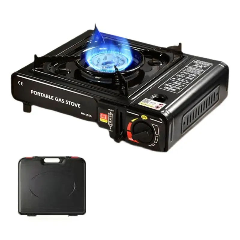 Ultralight Grill Bbq Butane Burning Folding Cooking Mini Burner Camping Outdoor Portable Gas Stove