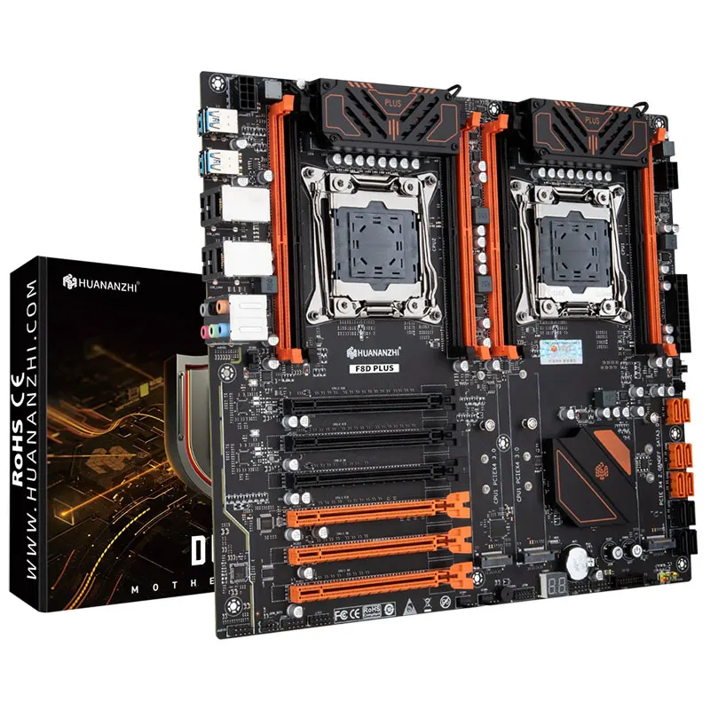 HUANANZHI 4 Channels X99-F8D PLUS Motherboard Support Xeon E5 DDR4 Memory Socket LGA 2011-3 desktop motherboard