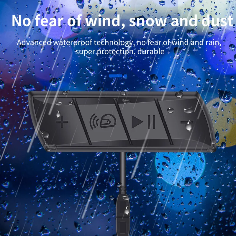 Voice Assistant Handsfree Fm Radio Motorbike Earphone Waterproof Music Player Speaker Wireless Motorcycle Helmet Headset