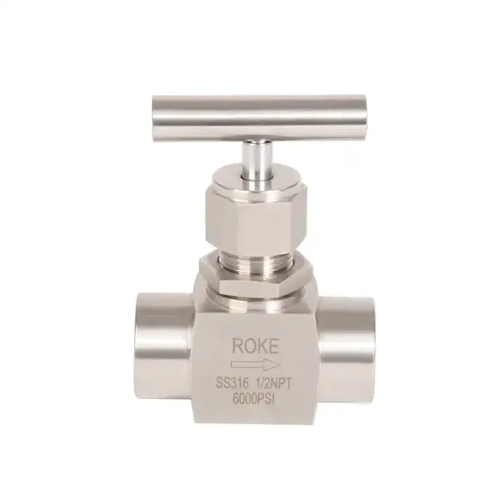 Stainless Steel forged high pressure instrument 3000 PSI to 10000 PSI NPT Female Needle Valve
