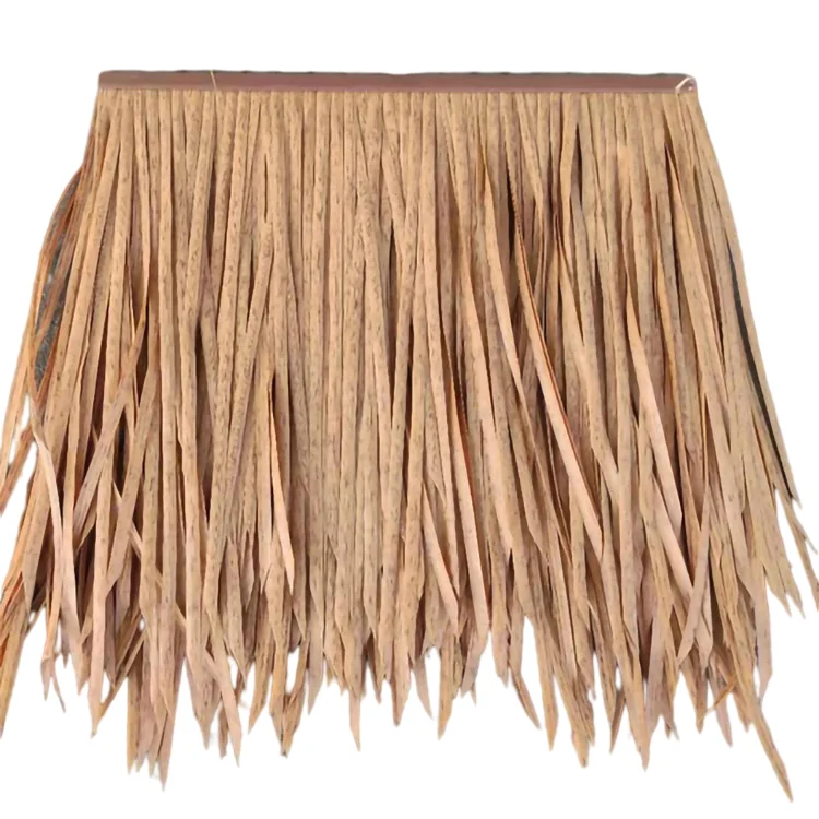 Оптовая продажа, огнеупорная Водонепроницаемая искусственная солома из полиэтилена высокой плотности, крыша из соломы