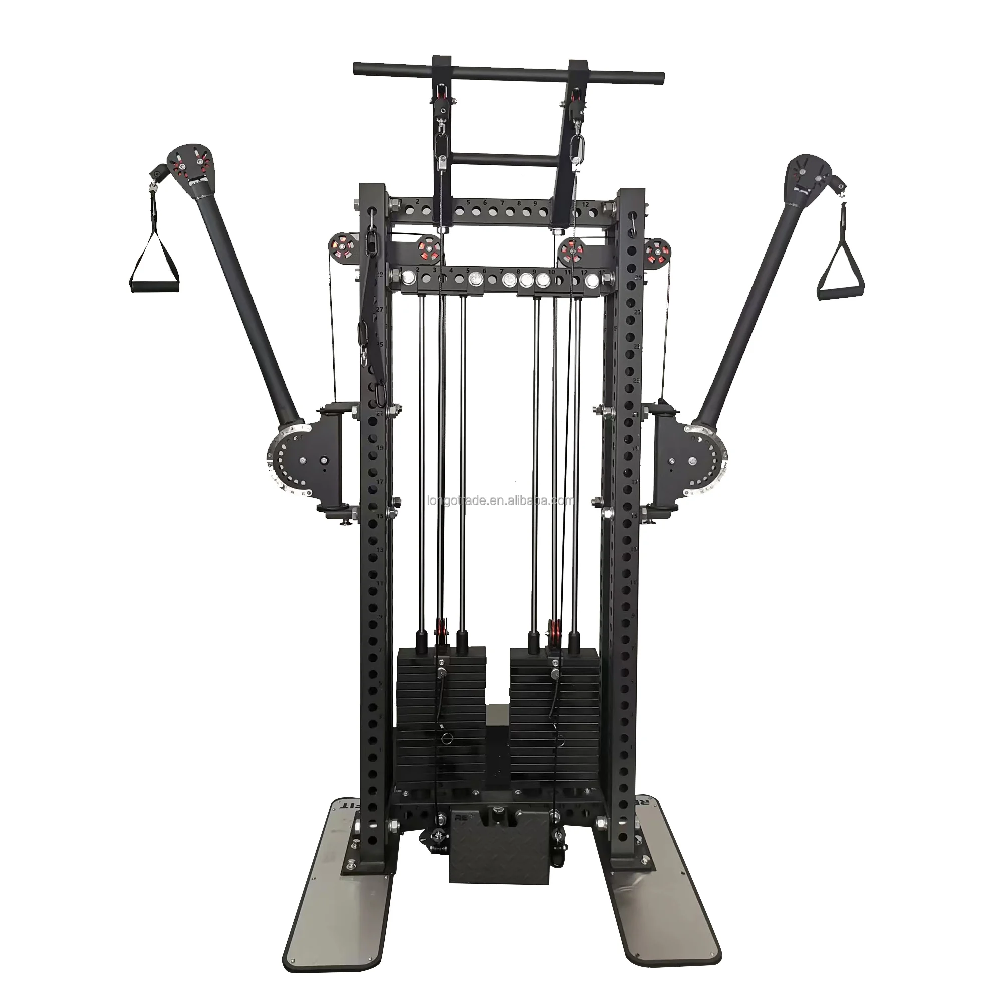Gym Fitness Equipment Cable Crossover Functional Trainer Pin Loaded Flying Bird Training Machine High Pulley GymTrainer