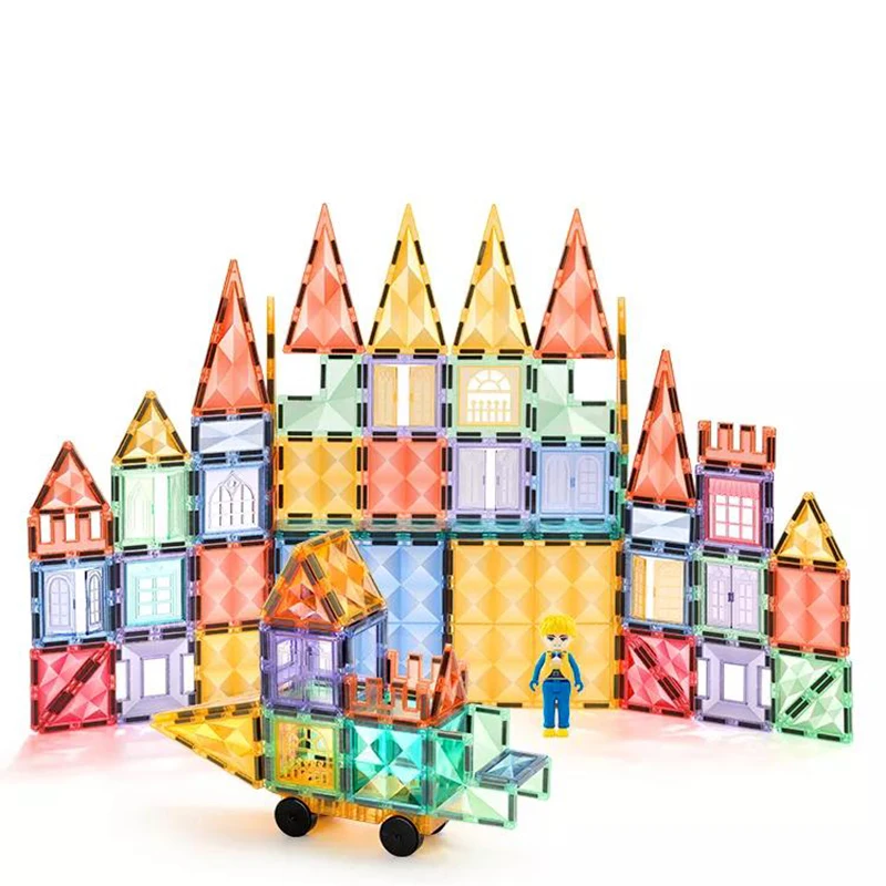 Hot Sale Diy Magnetic Tiles Toys Building Block Plastic Assembly Toys Toy Sets Top Selling Kids Educational Play Sets