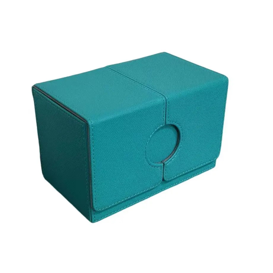 Double Sleeves 3 Compartments Wholesale large capacity card game deck Storage box for Trading Commander Sport PSA Mtg