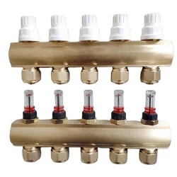 Латунный коллектор, 2-13 способов нагрева влажного пола, подогрев полов