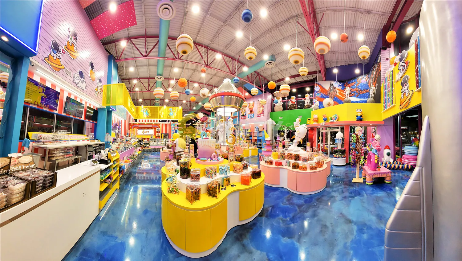 Retail Candy Store Interior Fixture Showroom Decoration Design Candy Shop Display Furniture Showcase For Candy Shop