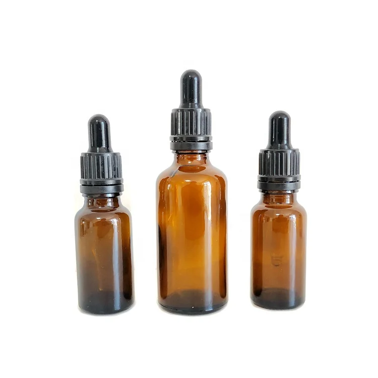 
5ml 15ml 30ml 50ml 100ml CRC Amber Clear Frosted Essential Oil glass Dropper Bottles For Liquid Serum With Pipette CBD Oil 