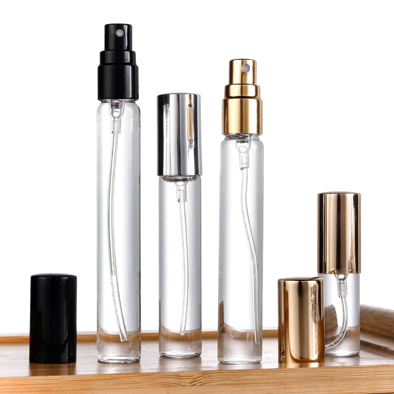 Travel-Size Cosmetic Glass Spray Bottles for Perfumes Clear round 5ml 8ml 10ml 15ml Perfume Bottles