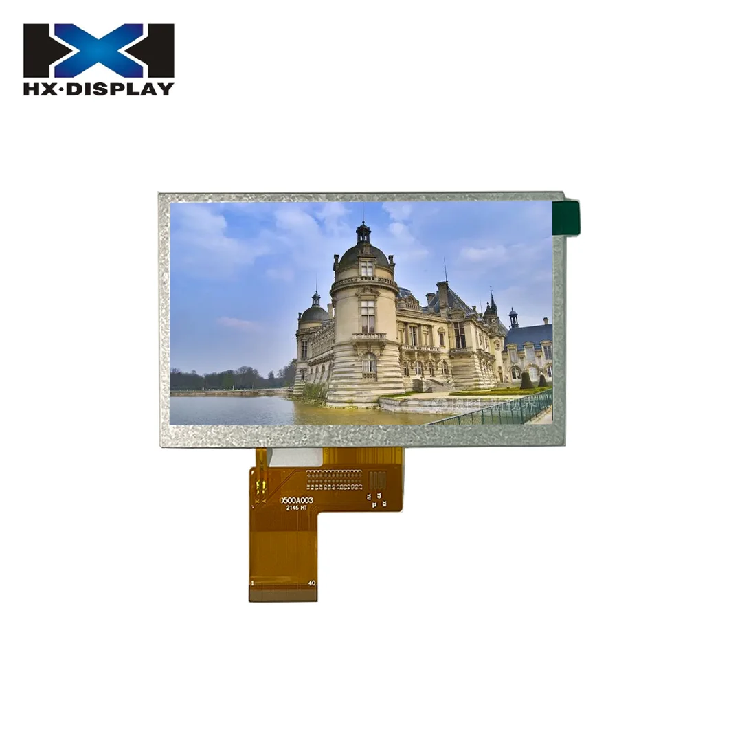 5.0 inch innolux 800*480 with RGB interface can be equipped with touch screen tft lcd module panel display