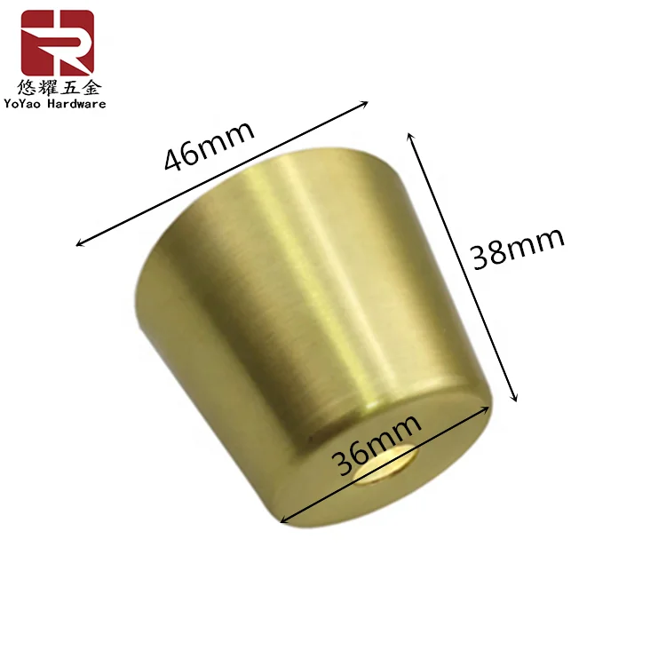 * Furniture Leg Tube Protector Table Feet Base Furniture Leg Caps Cabinet Leg Covers Gold End, Brass Iron Free Modern 38*46*36