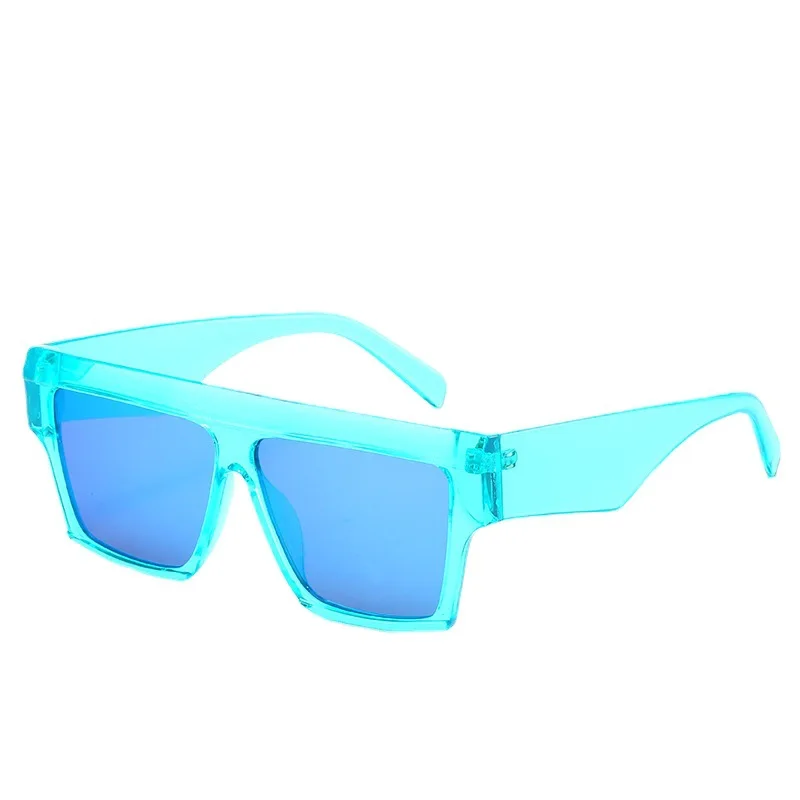 Европейские и американские Солнцезащитные очки в большой оправе из дерева мужские и женские модные поляризационные солнцезащитные очки с цветным покрытием Классические