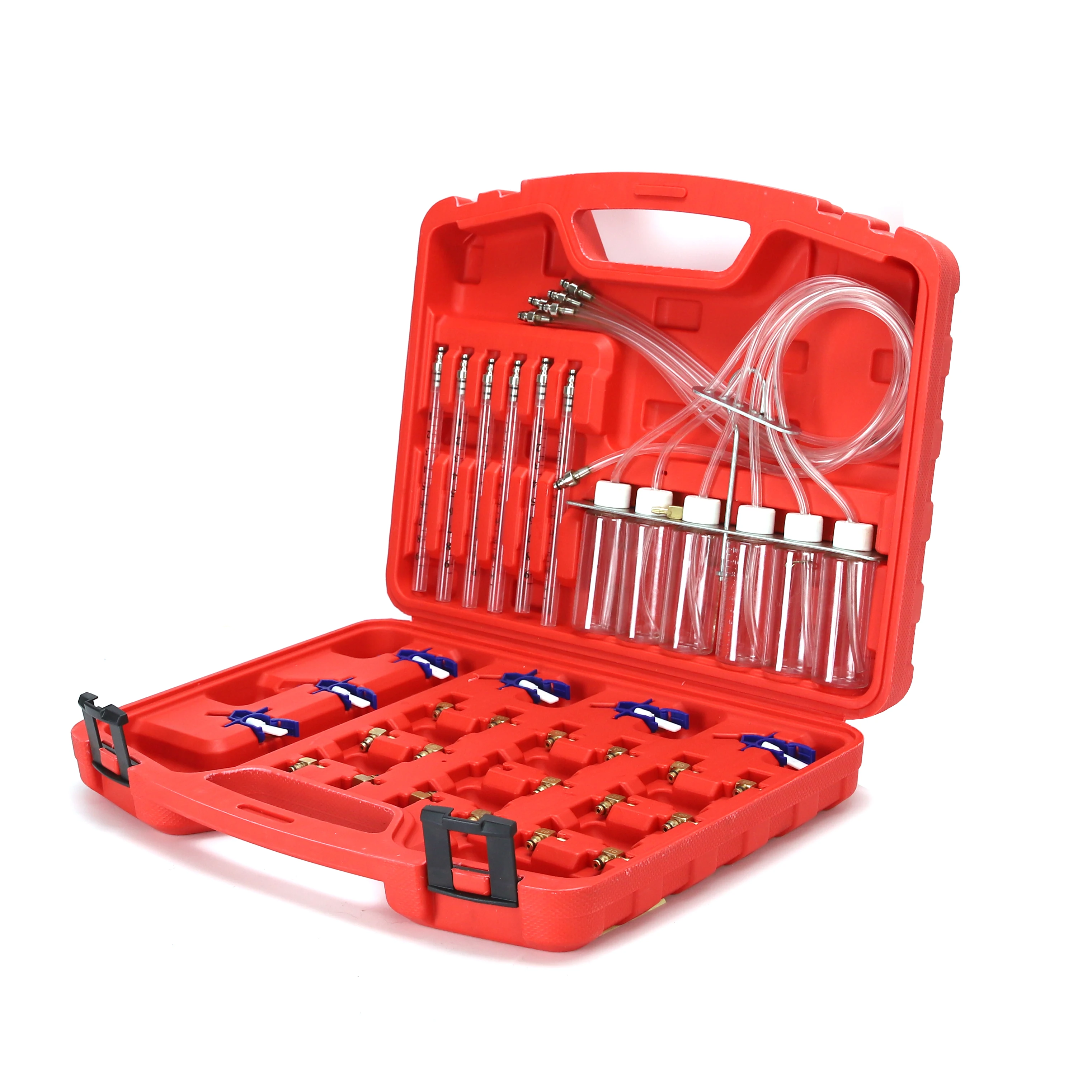 Diesel Injector Flow Meter Diagnostic Tool Cylinder Common Rail Adaptor Fuel Tester Set