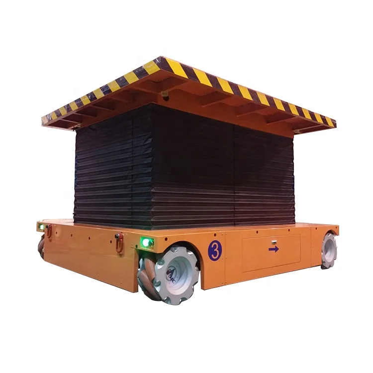Mecanum Wheeled Omnidirectional Mobile Platform Lifting Platform