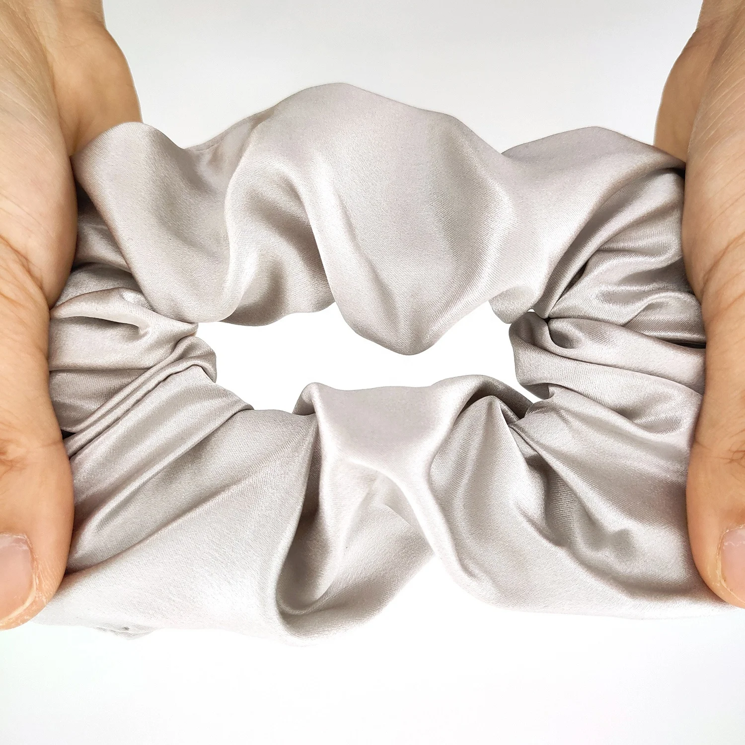 Custom 100% Pure Silk Scrunchies Mulberry Silk Scrunchies Silk Lady Bairbands