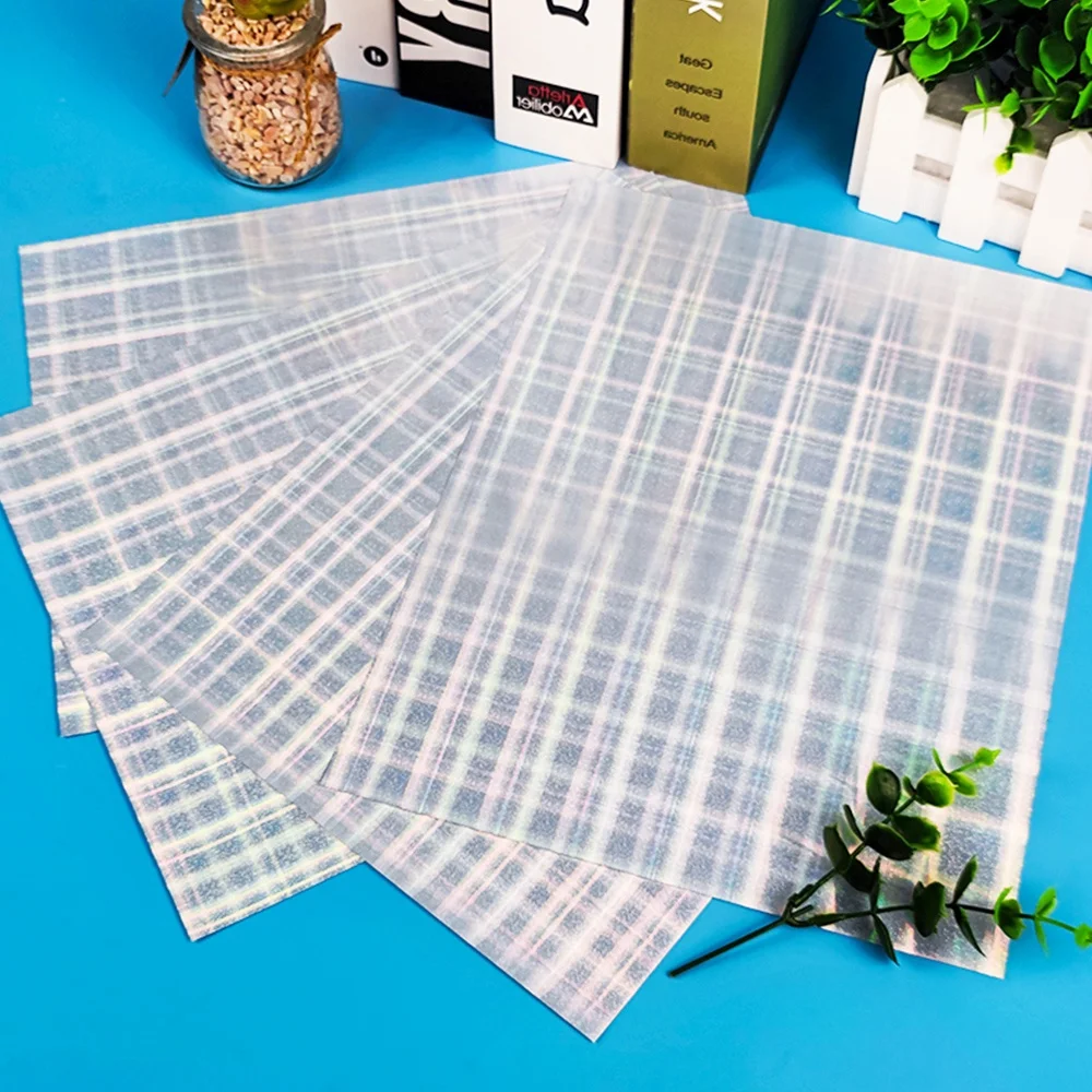 circle pattern security cut ink x11 backing hologram die vinyl paper blank roll 8.5 with sheet custom holographic sticker sheet