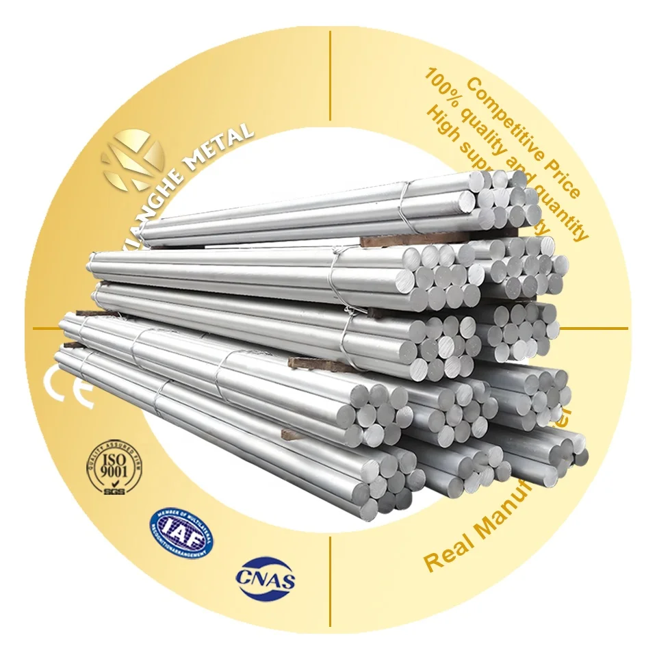 China High strength 6060 6063 T5 T6 5inch 7inch 8inch large diameter aluminum billets aluminum alloy rod round bar on sale