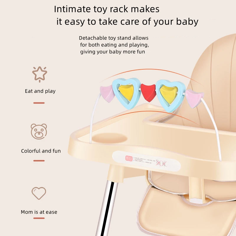 Folding Baby High chair Kids Chair Dinning High Chair Toddler Children Feeding Baby Table Dinning HighChair