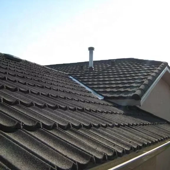 Modern Customized Roof Tiles Roma Types of Stone Coated Metal Roof Galvanized Sheet Roof Construction Materials Color Stone