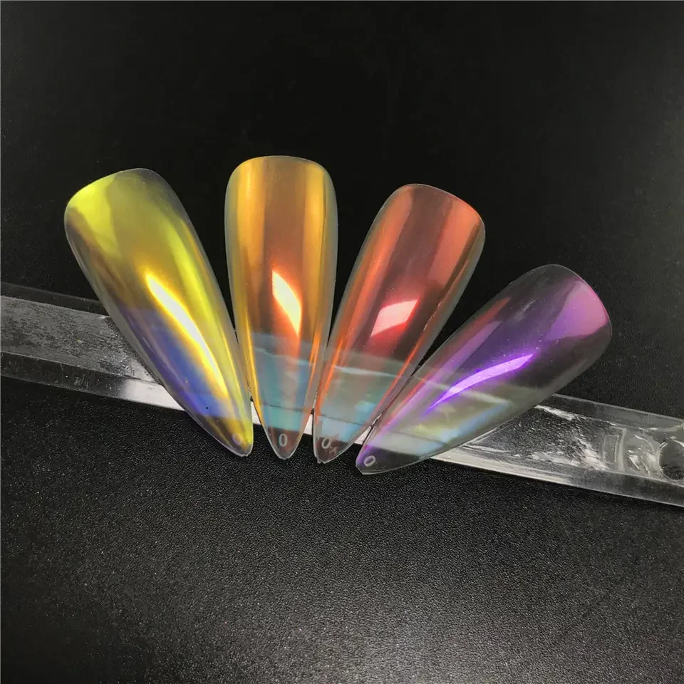 Sheenbow Mirror Effect Powder  Aurora powder Chrome Pigment Nail Glitters powders Customize Private Label For Nail Art