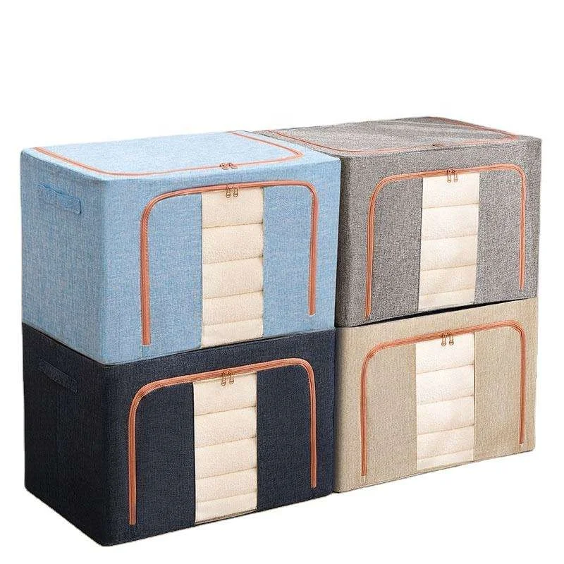66L Hot sale fabric storage box collapsible storage box foldable storage box organizer drawer container for bra Jacket  trousers