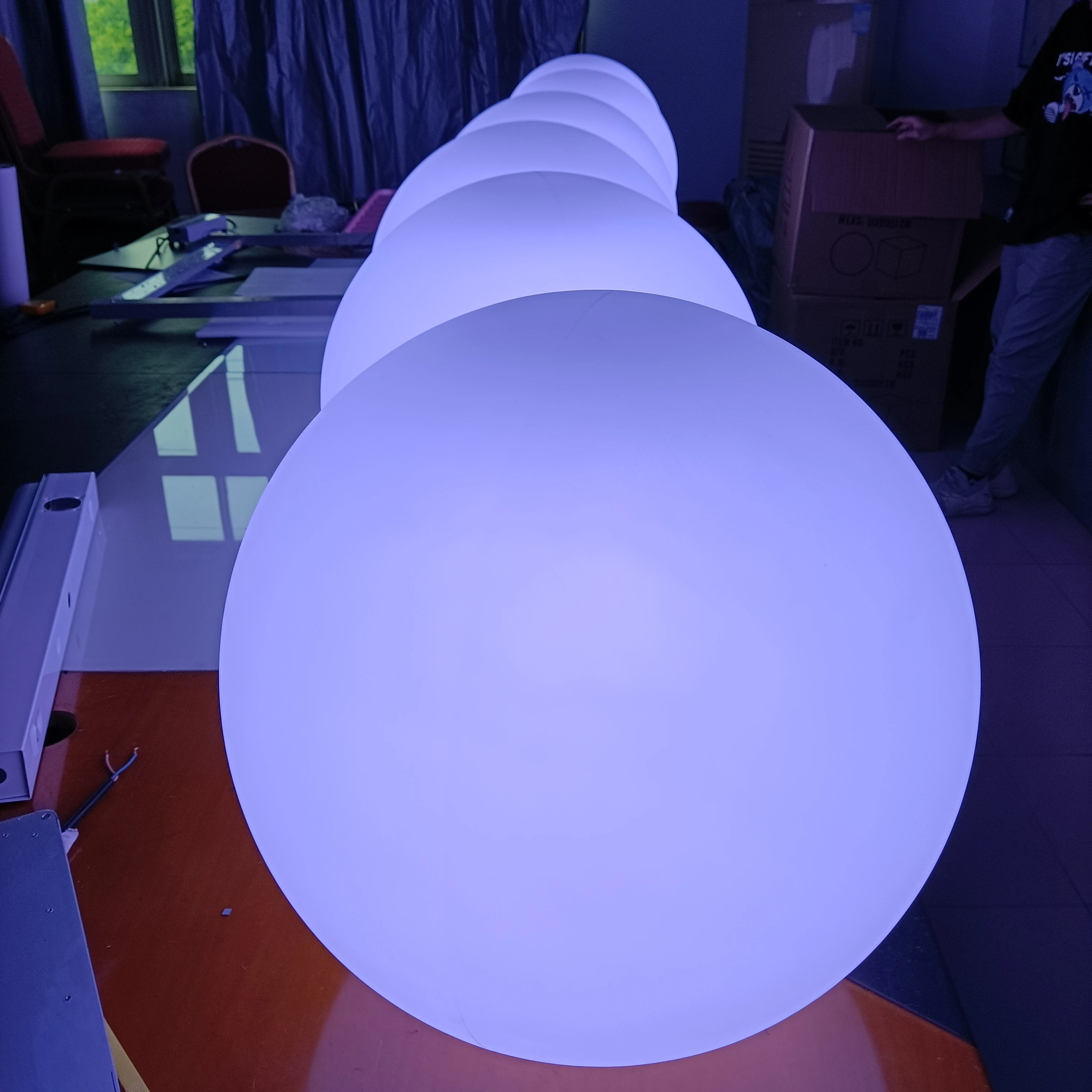 Сфера для бассейна сфера RGBW DMX беспроводное зарядное устройство 2 4G идея освещения наружная садовая ЛАМПА IP68 с шариковым светом e27
