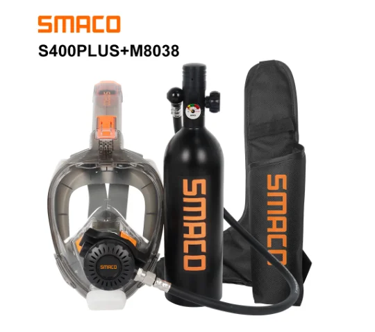 SMACO S400plus Мини-резервуар для дайвинга оборудование для дайвинга кислородный 6061 авиационный алюминиевый Воздухопроницаемый S400 плюс плавательный CN; Коробка GUA