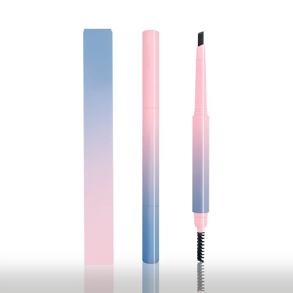 Double -Headed Eyebrow Pencil Waterproof Sweat Anti -Sweat Is Not Easy To Drop Color Very Fine Gradient Tube Brow Pencil