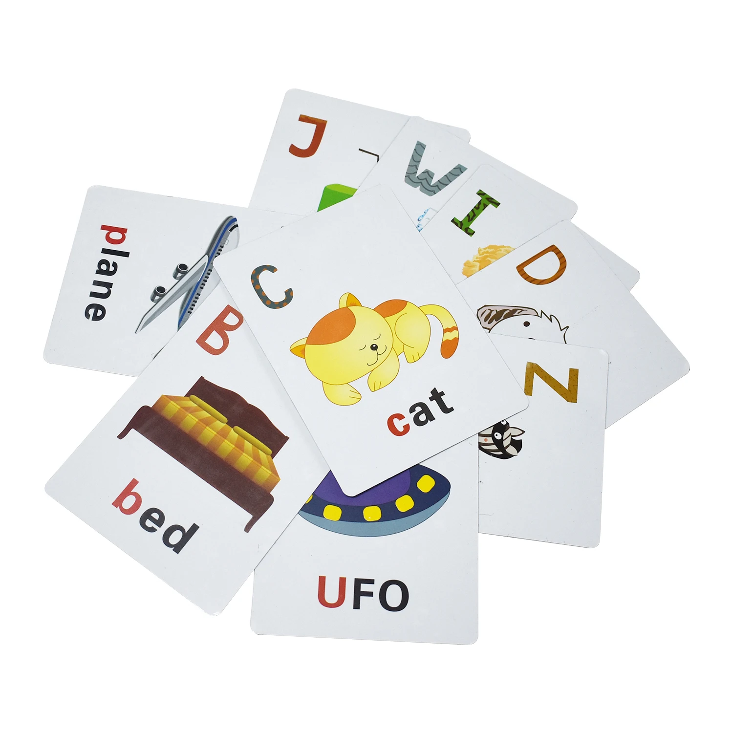 High quality kids learning cards educational early learning magnetic cards with custom printing