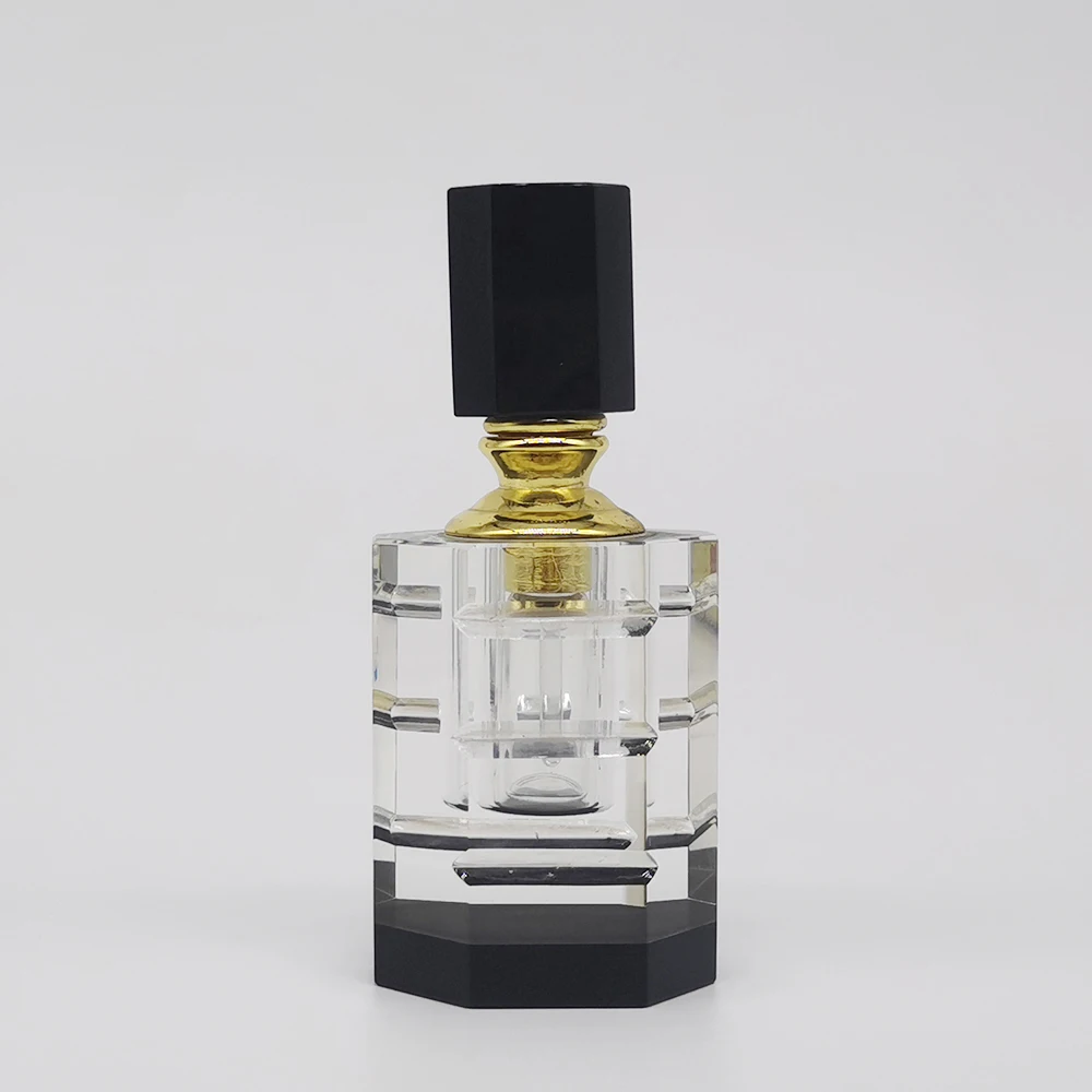 Arabian Empty 6ml Essential Oil Bottle Crystal Perfume Oud Aroma Bottles With Glass Stick