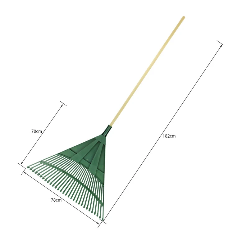 new design 30 tooth large rake strengthened thickened leaf plastic rake high quality hand garden tools wholesale