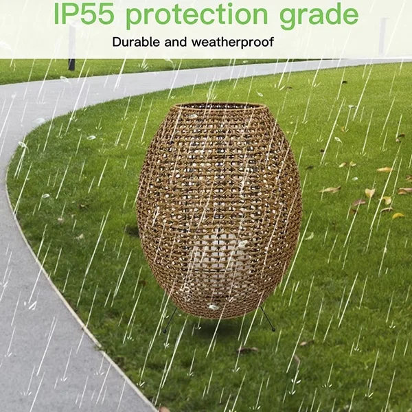 Intelligent portable solar garden lights outdoor waterproof led decor lawn yard lights with ball light