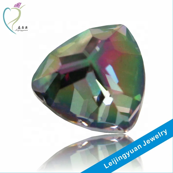 Wuzhou Lab создан триллион Огранки Свободный Радужный Мистик Топаз CZ камень