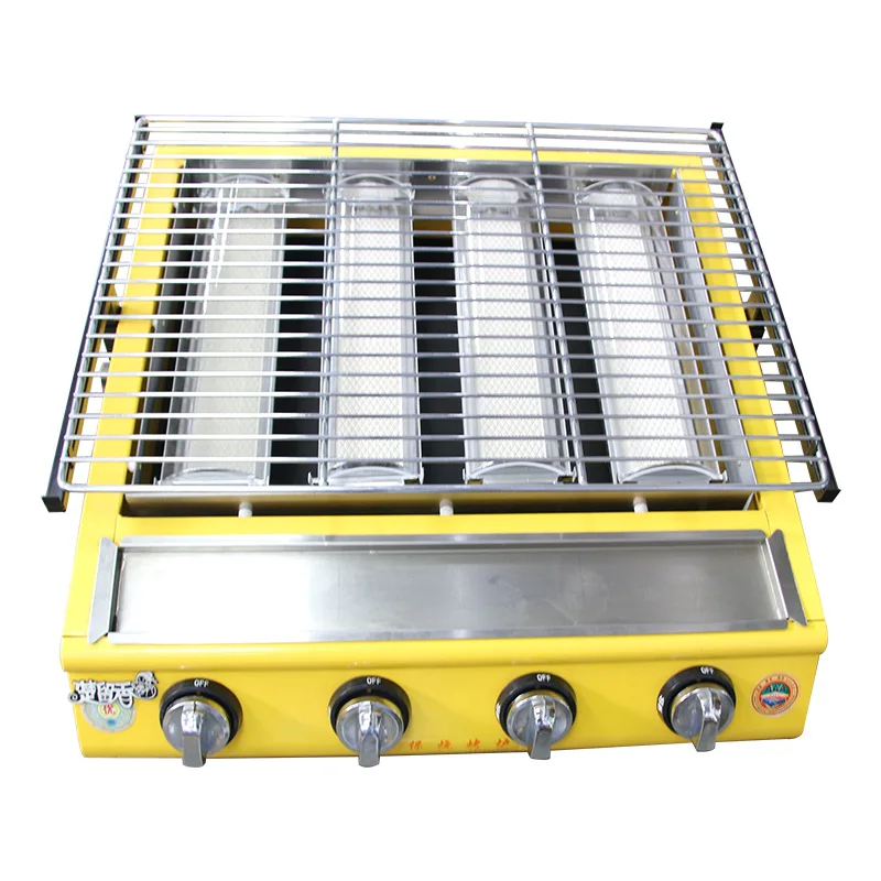 
adjust height bbq gas grill Infrared ceramic burning plate gas bbq 