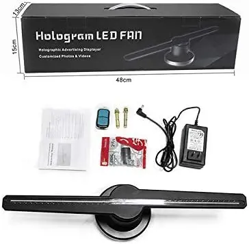 Best for Store Shop 3D Hologram Advertising Display LED Fan Holographic 3D Photos and Videos 3D Naked Eye LED Fan