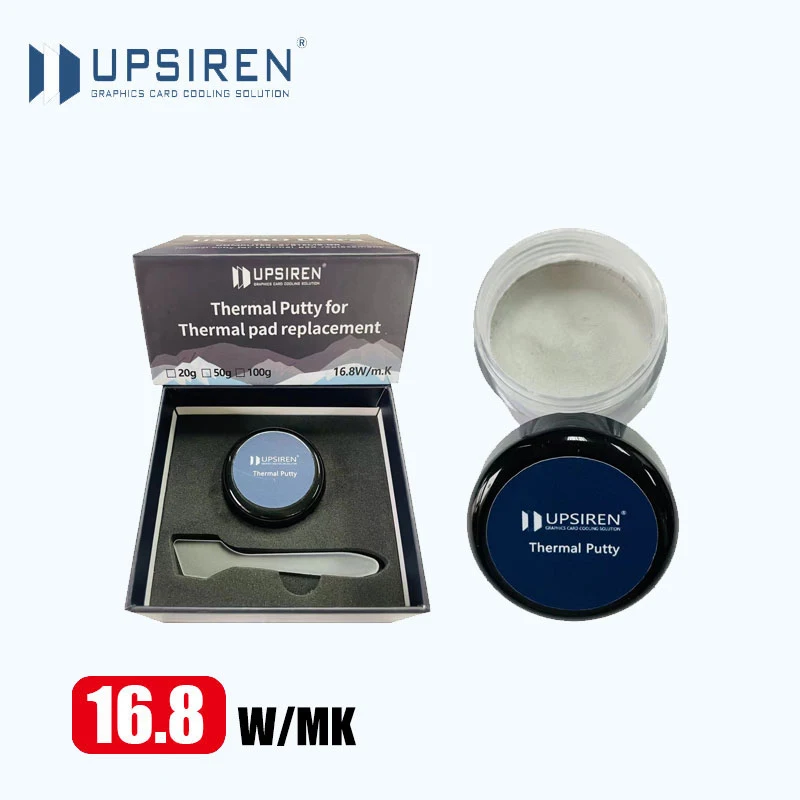 Тепловая шпатлевка UPSIREN UX PRO Ultra 16,8 Вт/МК для процессора VGA GPU IC, термопрокладки быстрого охлаждения, замена термопрокладки