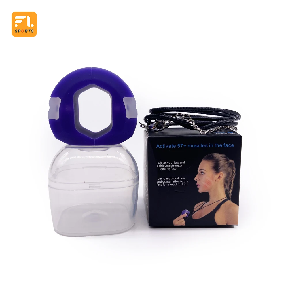 Factory Supply New Design 3-Resistance Levels Jawline Face Reducer Jawline Exerciser Silicone Trainer Chew Ball Jawline