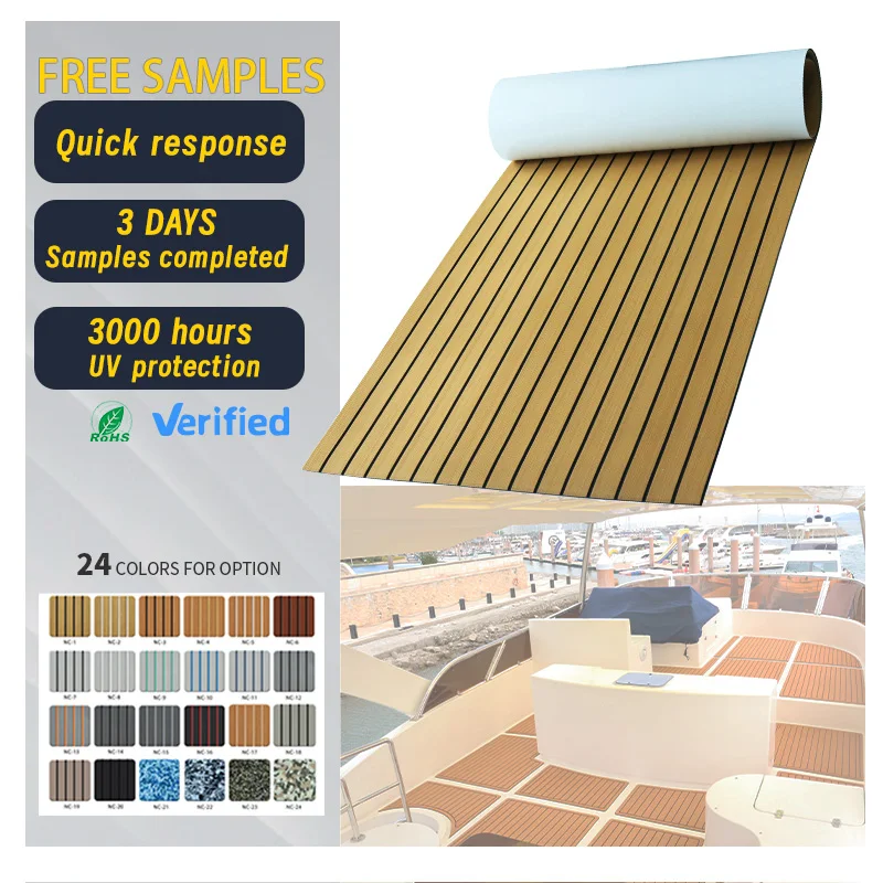 Comfortable New Design With Strong Adhesive Marine EVA Deck Foam For Custom Boat Flooring