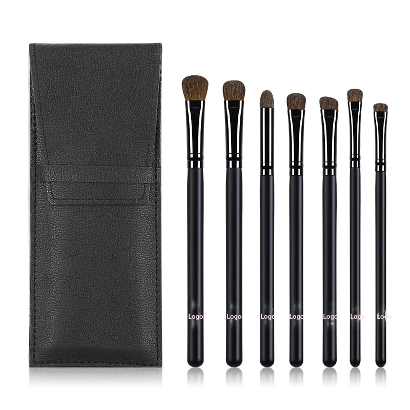 7pcs Premium Synthetic Foundation Brush Blending Face Powder Blush Concealers Eyeshadow Make up Brush Set