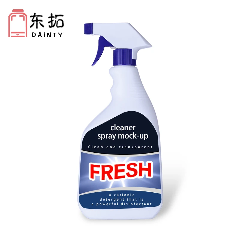 Color customized water spray bottle plastic white 750ml trigger sprayer bottle