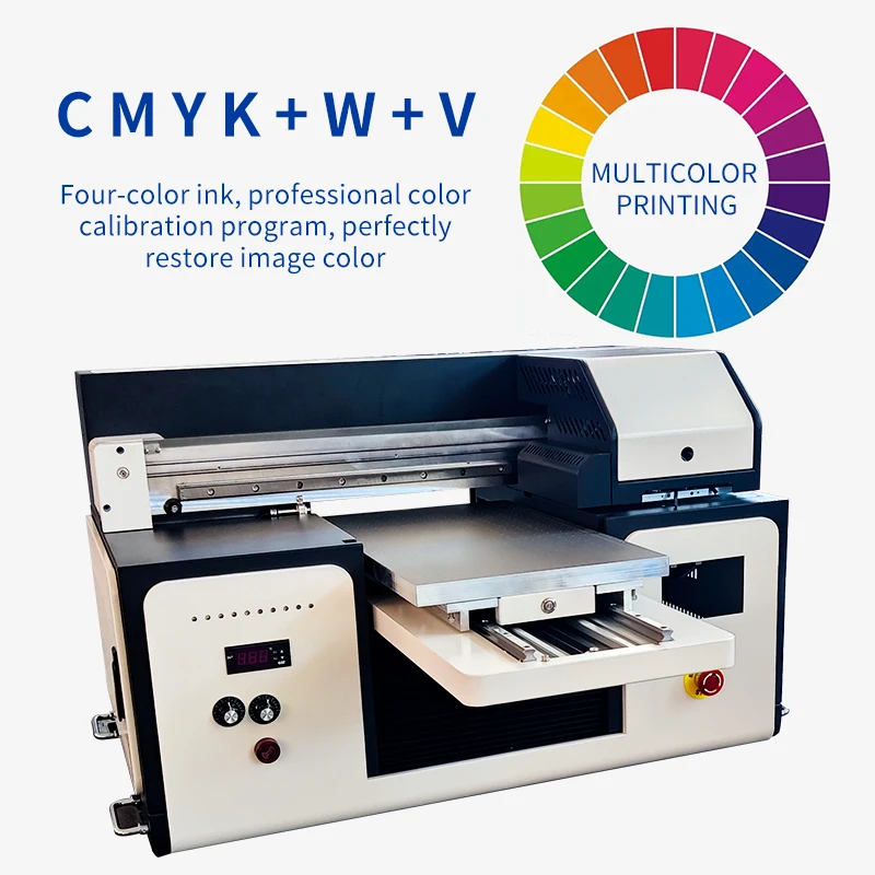 3D Effect A3 UV Flatbed Printing Machine 3050 6040 small Size Printer with TX800 XP600 I3200 Head
