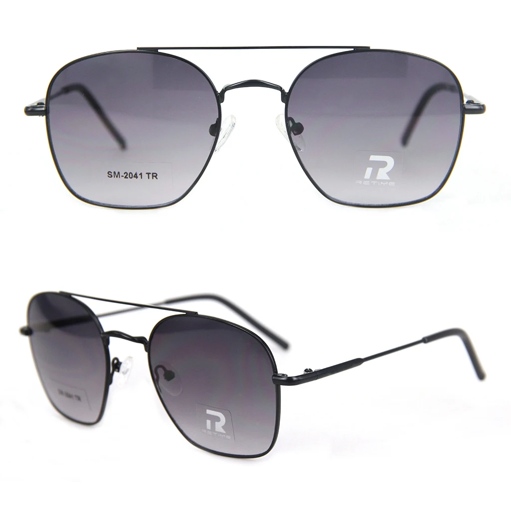 Высококачественные поляризованные дизайнерские солнцезащитные очки в металлической оправе