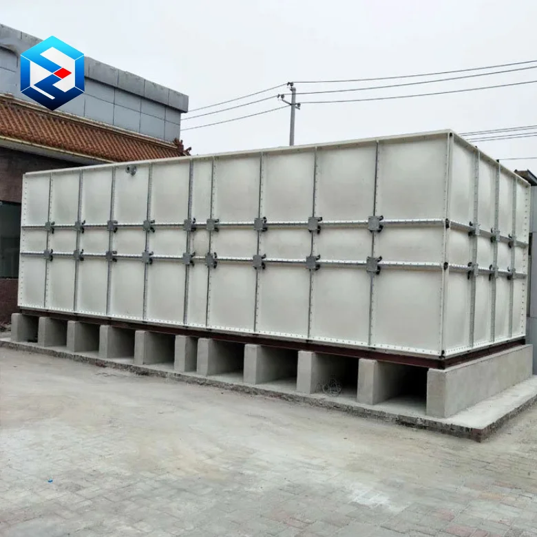 Good Performance 192000 liter Square FRP Domestic Water Reservoir Tanks