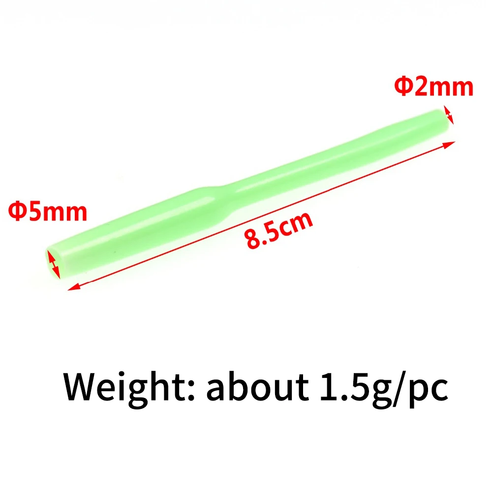 Saltwater Fishing Luminous Tube Leader Line Hook Protector Sleeve Fishing Rig Accessories Glow In The Dark