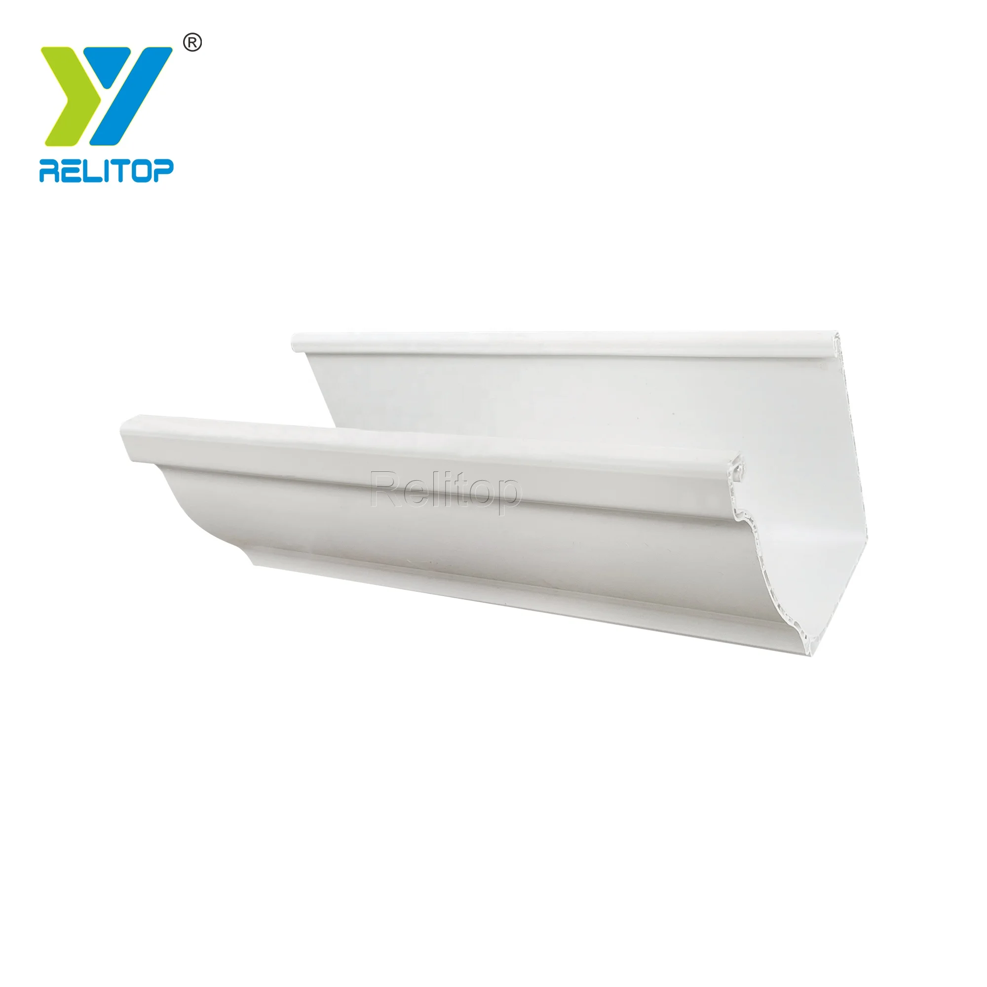 High quality PVC plastic building materials PVC gutter eave gutter for drainage system professional PVC gutter